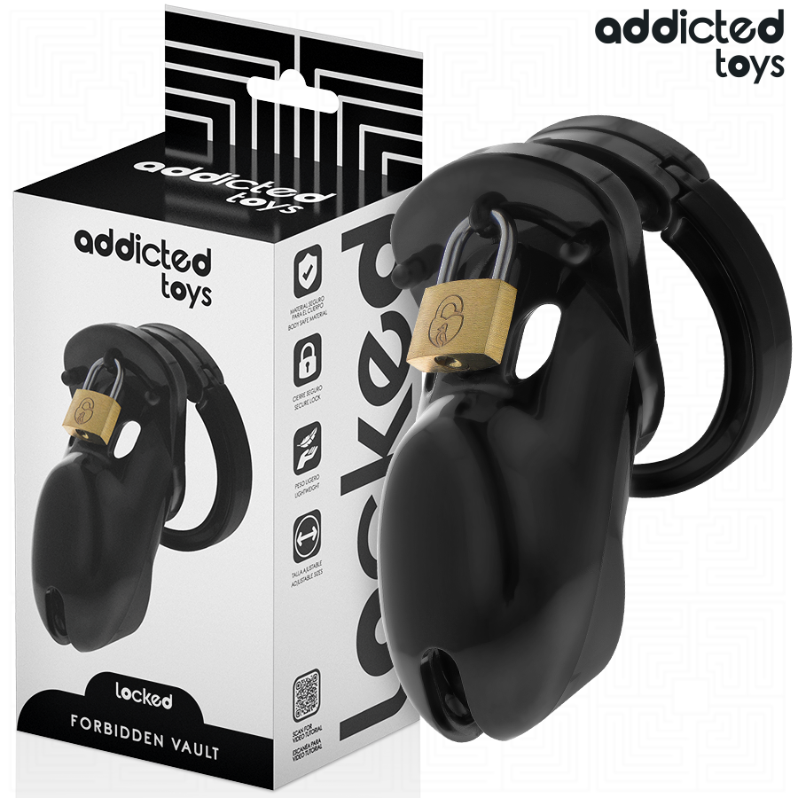 ADDICTED TOYS GESPERRT – VERBOTENER TRESOR PENISKÄFIG 10 CM