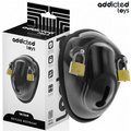 ADDICTED TOYS LOCKED - SCHLÜSSELLOSER KEUSCHHEITSGÜRTEL PENISKÄFIG 11,5 CM