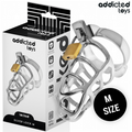 ADDICTED TOYS LOCKED - CAGE À PÉNIS EN MÉTAL SERRURE ARGENT TAILLE M