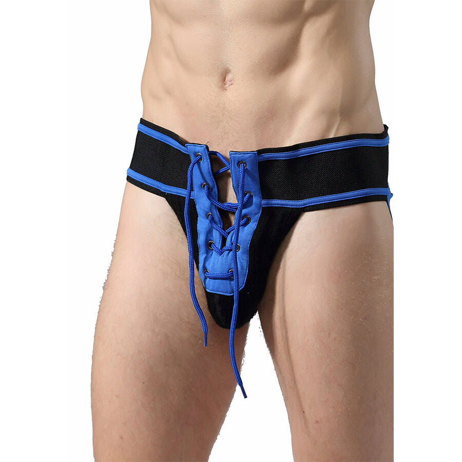 MOB - JOCKSTRAP FÉTICHE FOOTBALL BLEU TAILLE XL