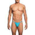 MOB - TRANSPARENTER T-FÖRMIGER STRING AQUA GRÖSSE S/M