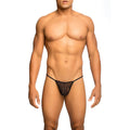 MOB - TRANSPARENTER T-STRING SCHWARZ GRÖSSE S/M