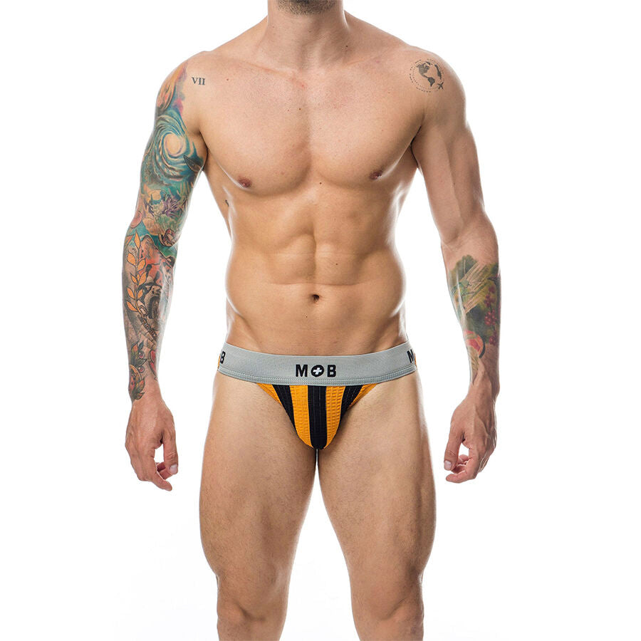 MOB - SLIP CLASSIQUE RAYURE ORANGE TAILLE L