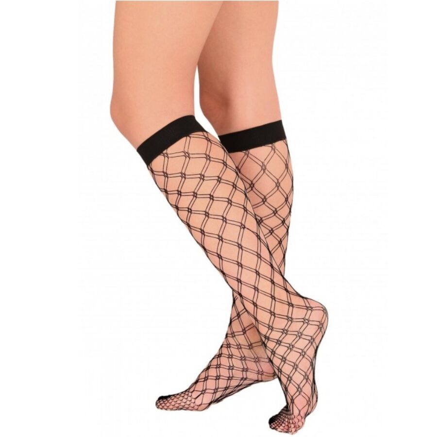 PASSION PROMO CADANIA BLACK FISHNET SOCKS