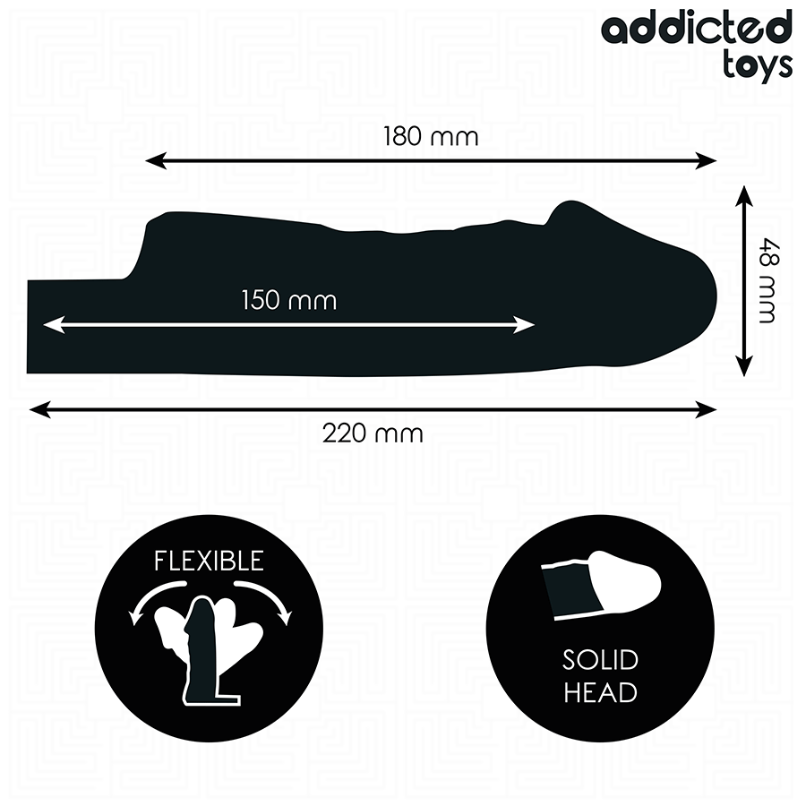 ADDICTED TOYS - TRANSPARENT PENIS EXTENSION 27 CM