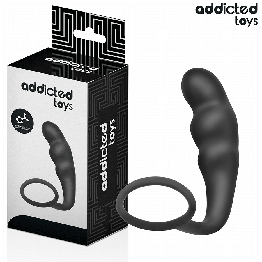 ADDICTED TOYS - PLUG ANAL AVEC ANNEAU SILICONE MODÈLE 4