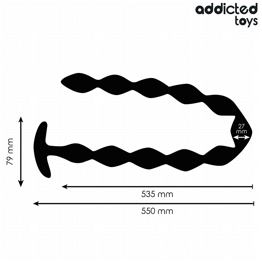 ADDICTED TOYS - PLUG ANAL EN SILICONE EXTRA LONG