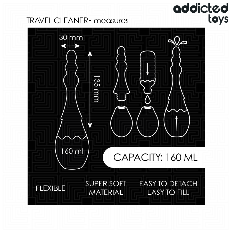 ADDICTED TOYS - SILICONE TRAVEL CLEANER MODEL 4
