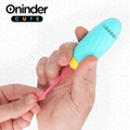 ONINDER CUTE - LOVE PLEASURE VIBRATING EGG - ROTATING SILICONE GEMS - KOSTENLOSE GLOBALE APP