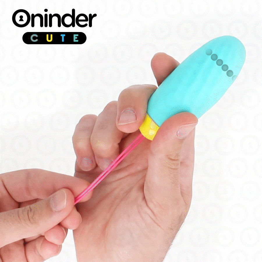 ONINDER CUTE - LOVE PLEASURE VIBRATING EGG - ROTATING SILICONE GEMS - KOSTENLOSE GLOBALE APP