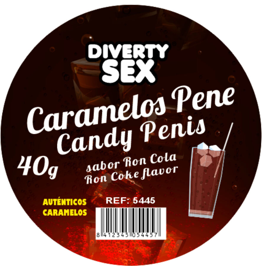 DIABLO PICANTE - 20 RON BONBONS PÉNIS SAVEUR COCA