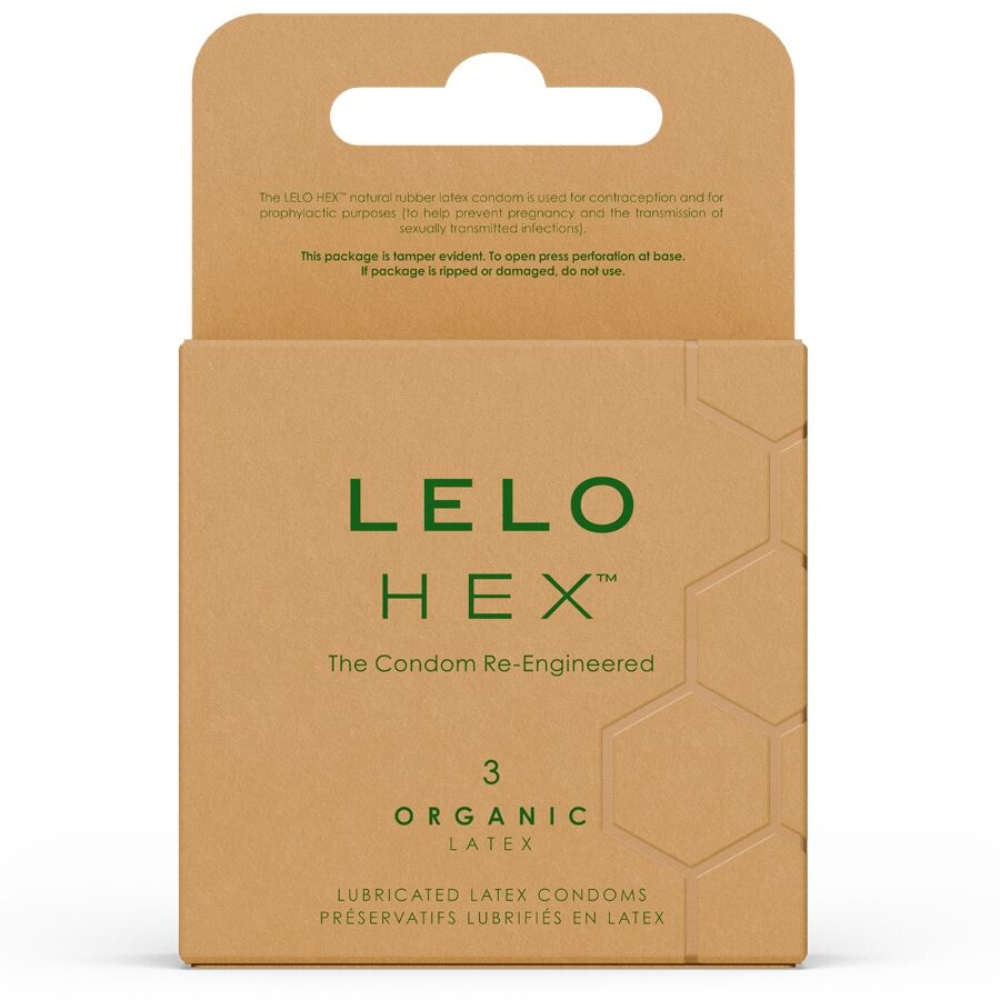 LELO - HEX ORGANIC BOÎTE DE 3 PRÉSERVATIFS