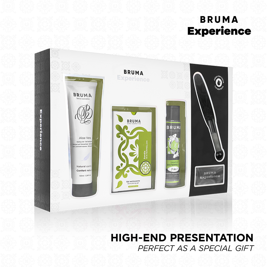 BRUMA XPERIENCE - KIT TENTATION PASTÈQUE SUCRÉE AVEC STIMULATEUR D'ORGASME