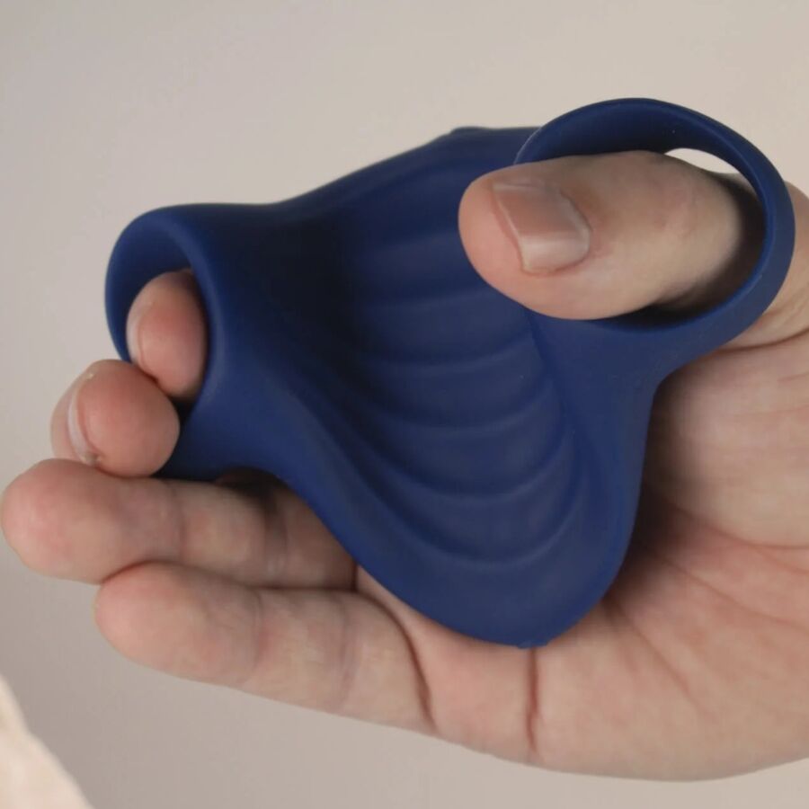 ROCKS - OFF - PALM BLUE FLEXIBLE VIBRATOR MASTURBATOR