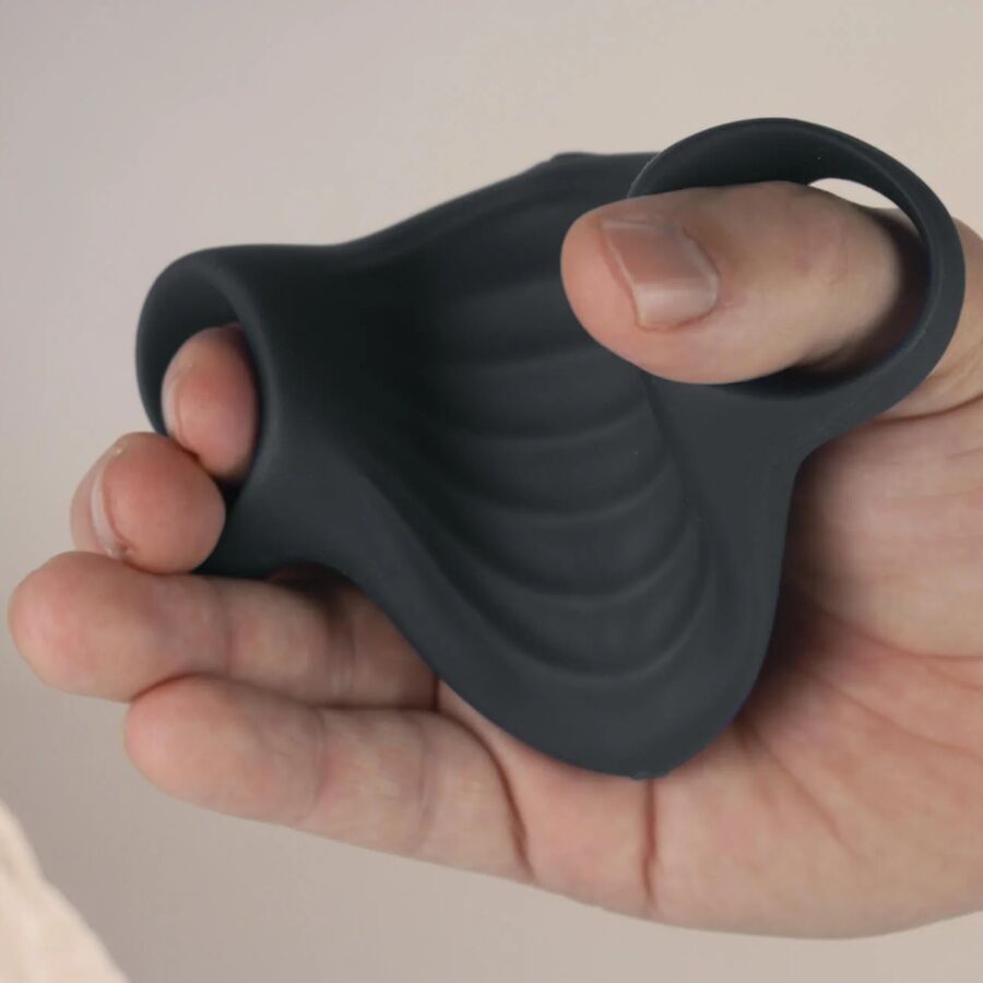 ROCKS - OFF - PALM BLACK FLEXIBLE VIBRATOR MASTURBATOR