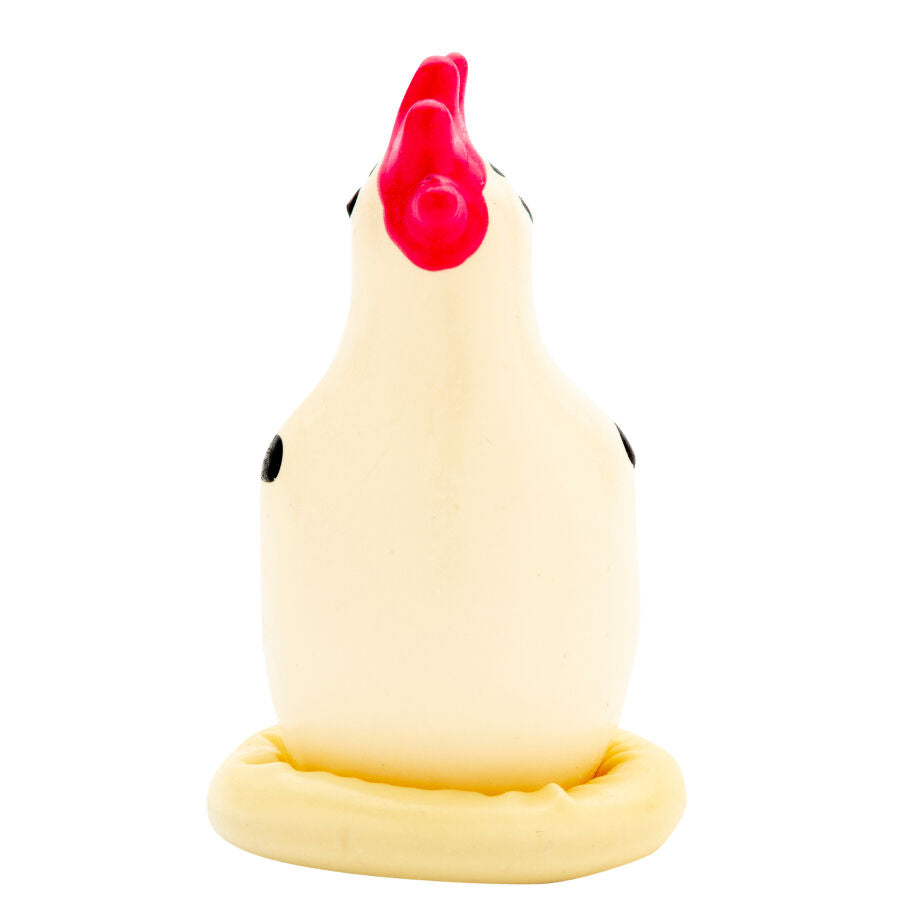 CONDOMERIE - PRÉSERVATIFS NOUVEAUTÉ PEINTS À LA MAIN COQ FIER