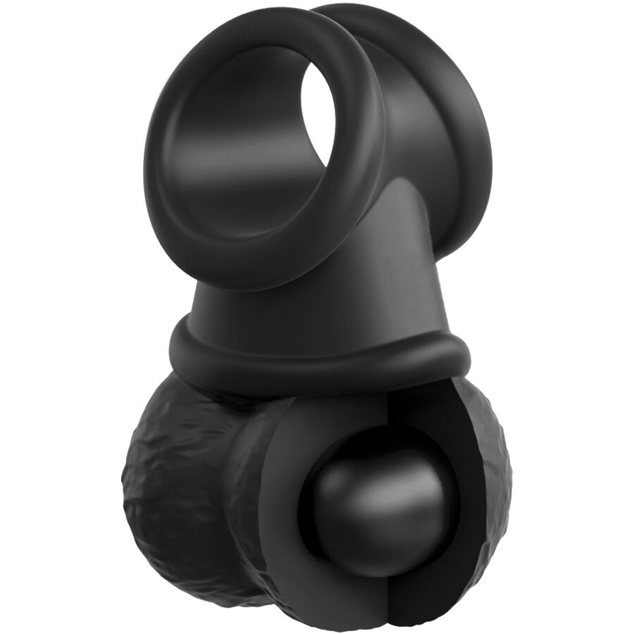 KING COCK - LES BIJOUX DE LA COURONNE EN SILICONE À BALLES LESTÉES PENDULANTES