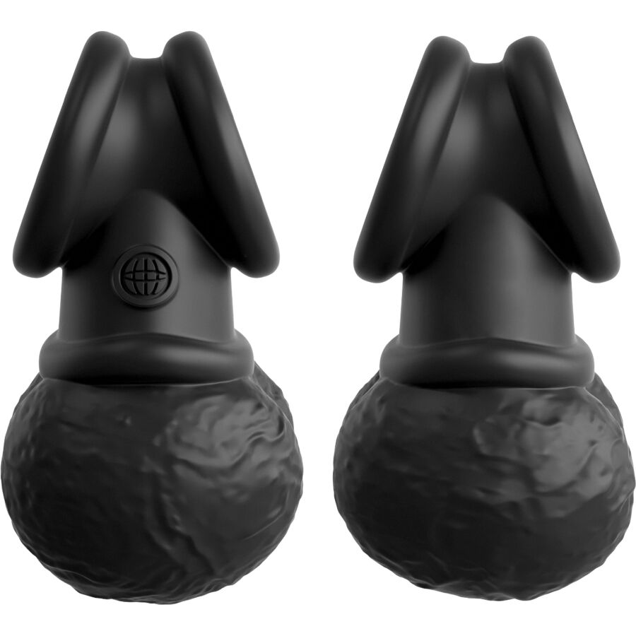 KING COCK - LES BIJOUX DE LA COURONNE EN SILICONE À BALLES LESTÉES PENDULANTES