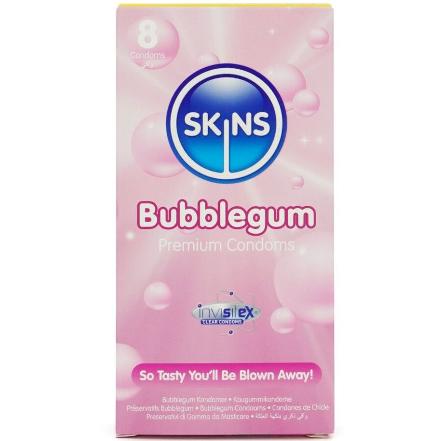 SKINS - PRÉSERVATIFS PREMIUM BUBBLEGUM PACK 8