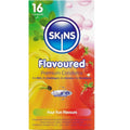 SKINS - MULTI SAVEURS PRÉMIUM PRÉSERVATIFS PAQUET DE 16