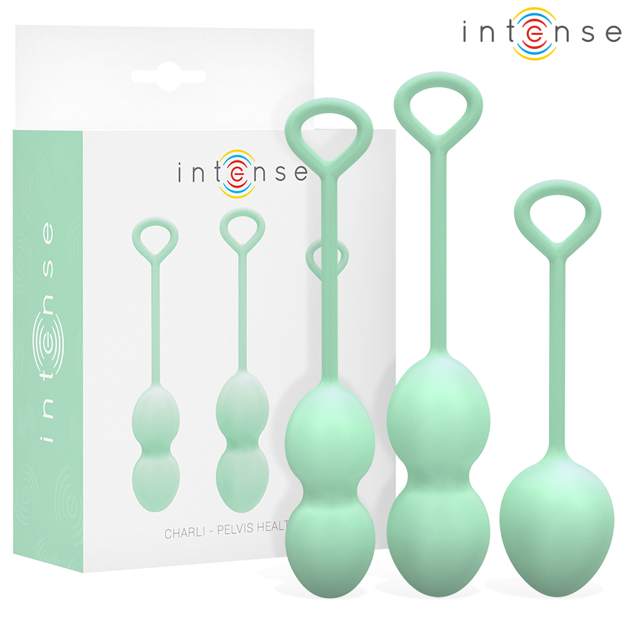 INTENSE - KIT DE BOULES DE GYNÉCOLOGIE CHARLI VERT JADE CLAIR
