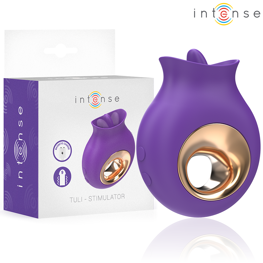 INTENSE - TULI KLITORISSTIMULATOR 9 VIBRATIONSARTEN & 9 OSZILLATIONEN LILA