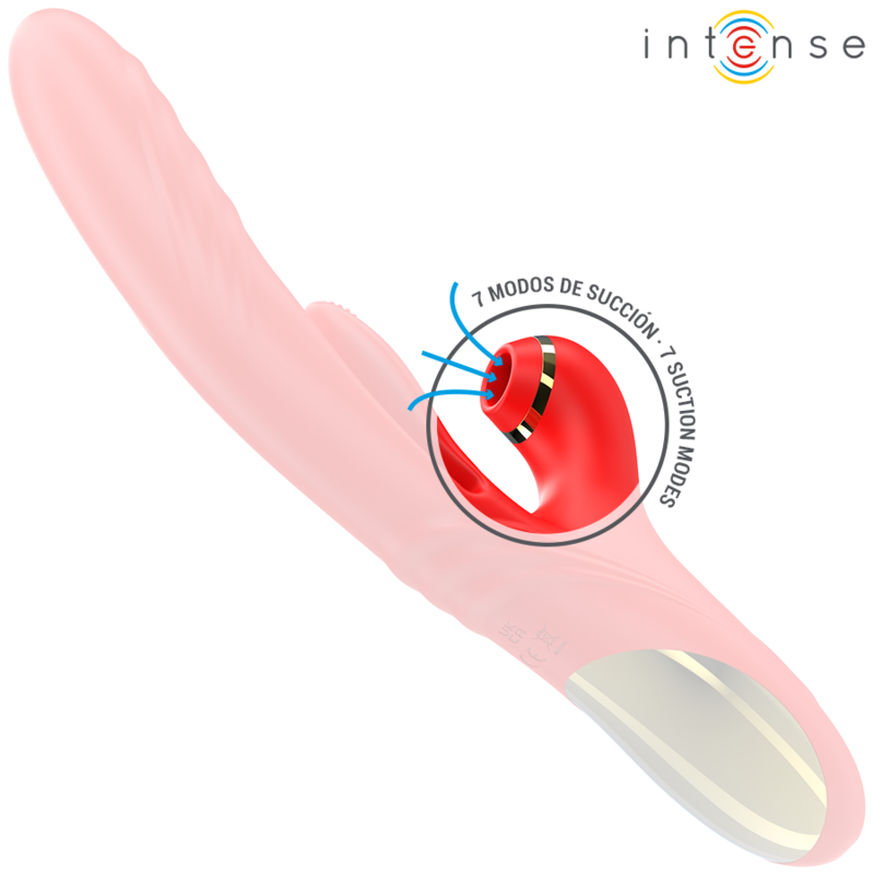 INTENSE - KAROL MULTIFUNCTION VIBRATOR THRUST & STIMULATION & & STIMULATING WAVES RED