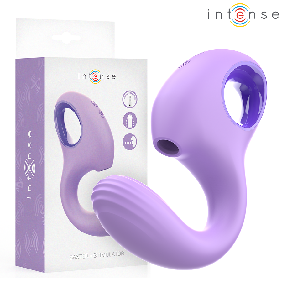 INTENSE - BAXTER VIBRATOR & STIMULATOR PURPLE