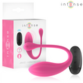 INTENSE - JANICE U VIBRATEUR DOUBLE STIMULATION 10 VIBRATIONS TÉLÉCOMMANDE ROSE
