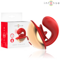 INTENSE - VIBREUR ET STIMULATEUR MARIAH EN FORME DE U 10 VIBRATIONS ROUGE