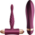 CLIMAXIMUM - KIT D'INITIATION VIBROMASSEUR TORSADÉ + PLUG ANAL