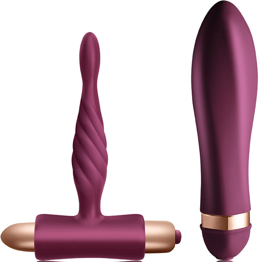 CLIMAXIMUM - KIT D'INITIATION VIBROMASSEUR TORSADÉ + PLUG ANAL