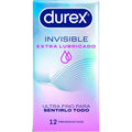 DUREX - CONDOMS INVISIBLES EXTRA LUBRIFIÉS 12 UNITÉS