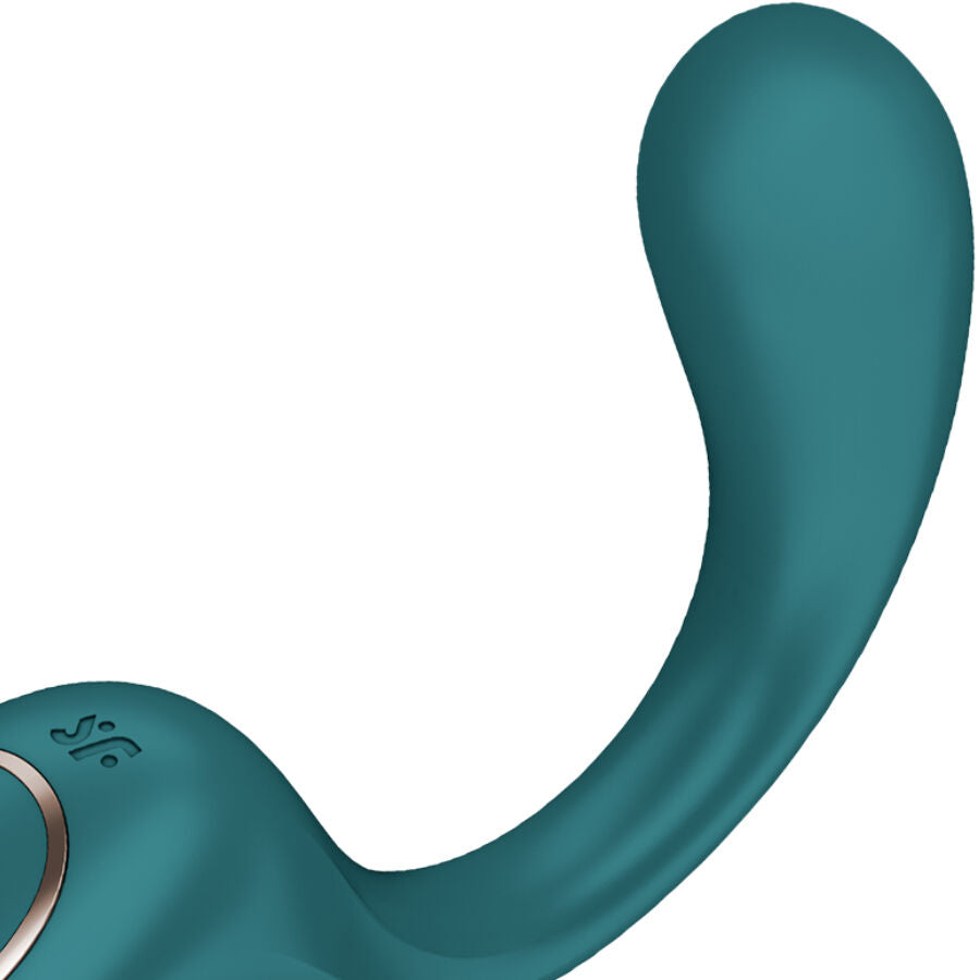SATISFYER - G FOR GODDESS 2 RABBIT VIBRATOR BOTTLE GREEN