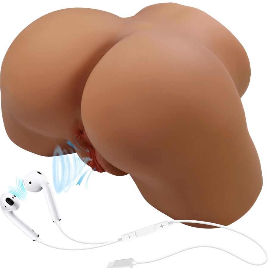 CRAZY BULL - GERIANN REALISTISCHER VIBRATOR UND SAUGER FÜR DEN WEIBLICHEN PO MIT SOUND 5,5 KG
