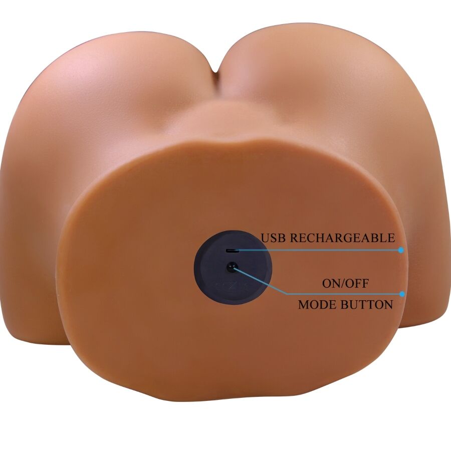 CRAZY BULL - VIBREUR ET SUCEUR DE FESSES FÉMININES RÉALISTES WENDY AVEC SON 11 KG