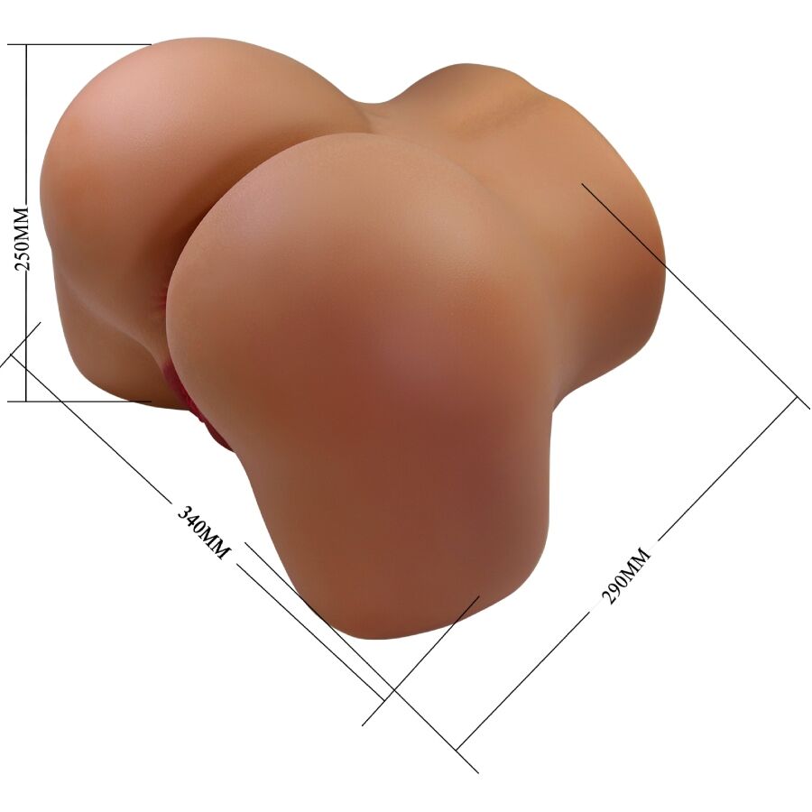 CRAZY BULL - VIBREUR ET SUCEUR DE FESSES FÉMININES RÉALISTES WENDY AVEC SON 11 KG