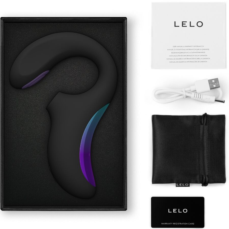 LELO - VIBREUR SONIQUE DOUBLE ENIGMA POINT G NOIR