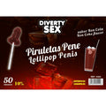 DIABLO GOLOSO - 50 PENIS LOLLIPOPS RUM & COKE FLAVOR 10% ALCOHOL