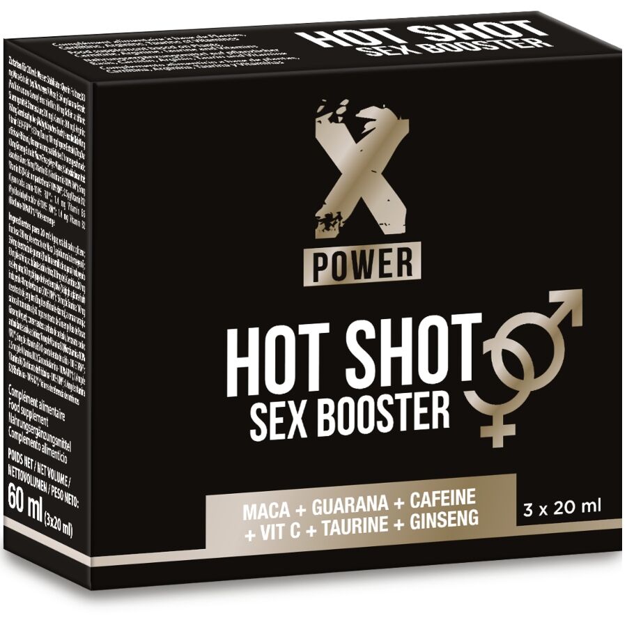 X POWER - STIMULANT SEXUEL HOT SHOT AUGMENTE LA LIBIDO 3 X 20 ML