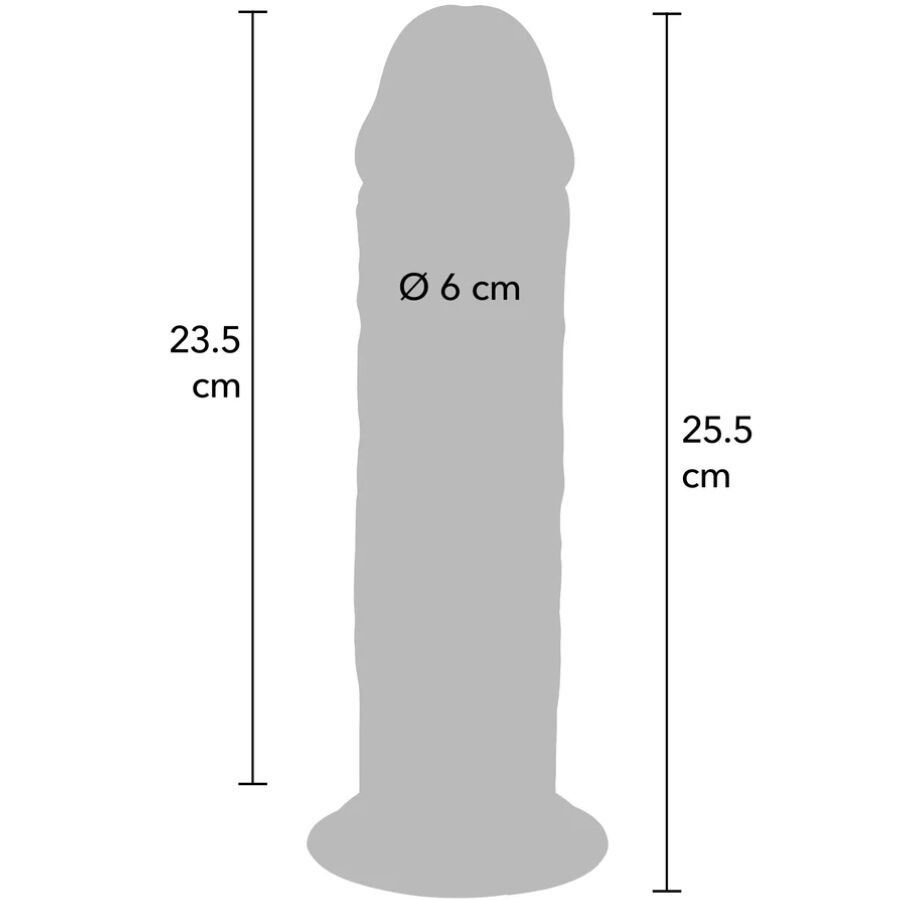 SOYEZ VRAI - GODEMICHET DOUBLE DENSITÉ TPE ÉPAIS 25,5 CM