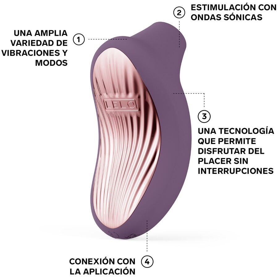LELO - SONA 3 CRUISE MASSAGEUR CLITORIDIEN SONIQUE PRUNE