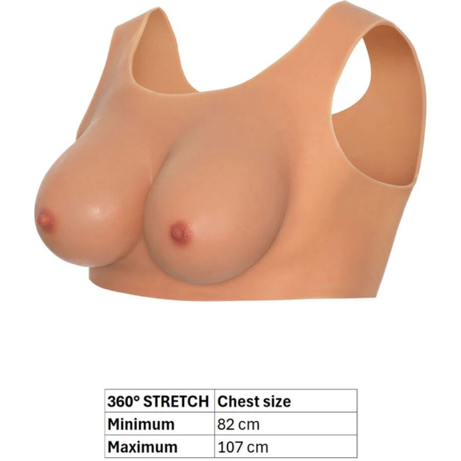 HIDDEN DESIRE - ALTER EGO WEARABLE BREAST TOP D-CUP FLESH