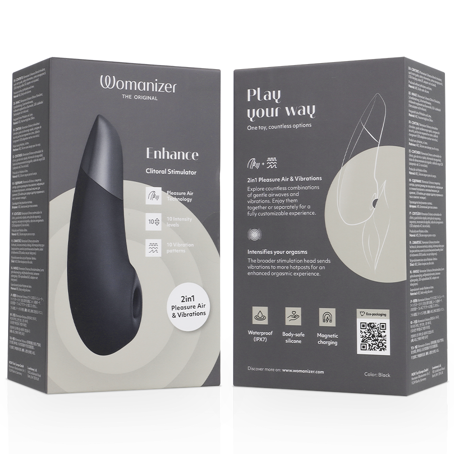WOMANIZER - STIMULATEUR CLITORIDIEN ENHANCE NOIR