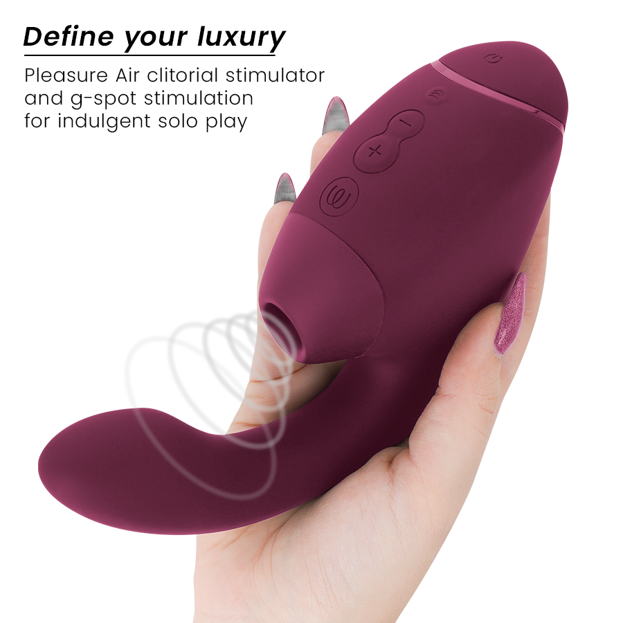 WOMANIZER - DUO NEXT STIMULATEUR DOUBLE CLITORIDIEN ET POINT G ROSE FONCÉ