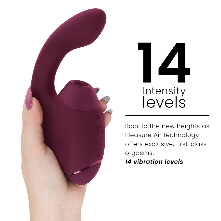 WOMANIZER - DUO NEXT STIMULATEUR DOUBLE CLITORIDIEN ET POINT G ROSE FONCÉ