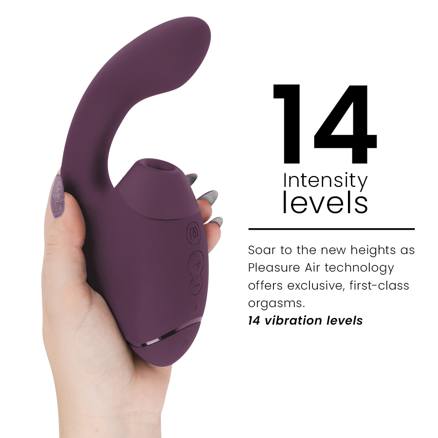 WOMANIZER - DUO NEXT STIMULATEUR CLITORIDIEN ET DU POINT G DOUBLE VIOLET FONCÉ