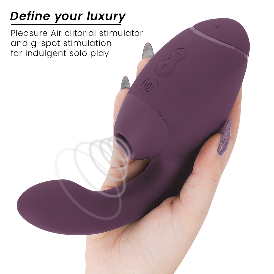 WOMANIZER - DUO NEXT STIMULATEUR CLITORIDIEN ET DU POINT G DOUBLE VIOLET FONCÉ