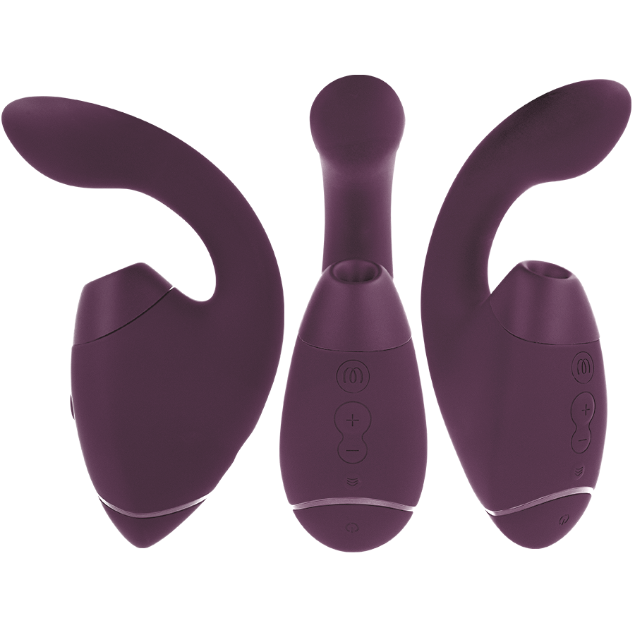 WOMANIZER - DUO NEXT STIMULATEUR CLITORIDIEN ET DU POINT G DOUBLE VIOLET FONCÉ