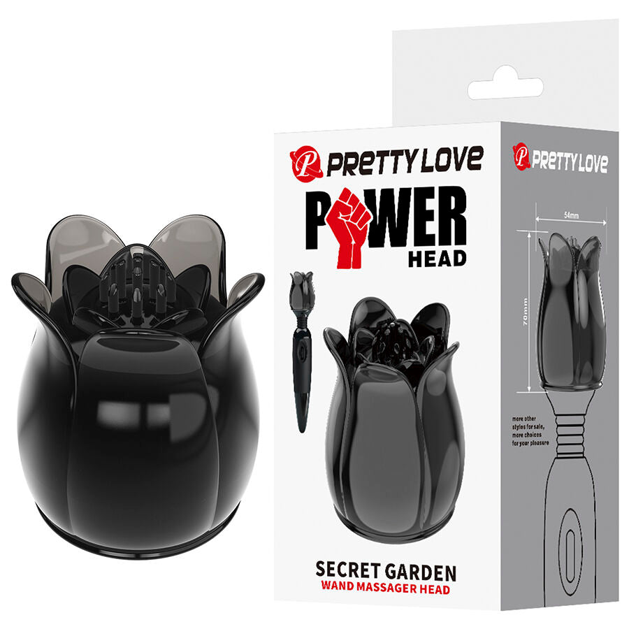 PRETTY LOVE - TÊTE DE MASSAGE NOIRE SECRET GARDEN